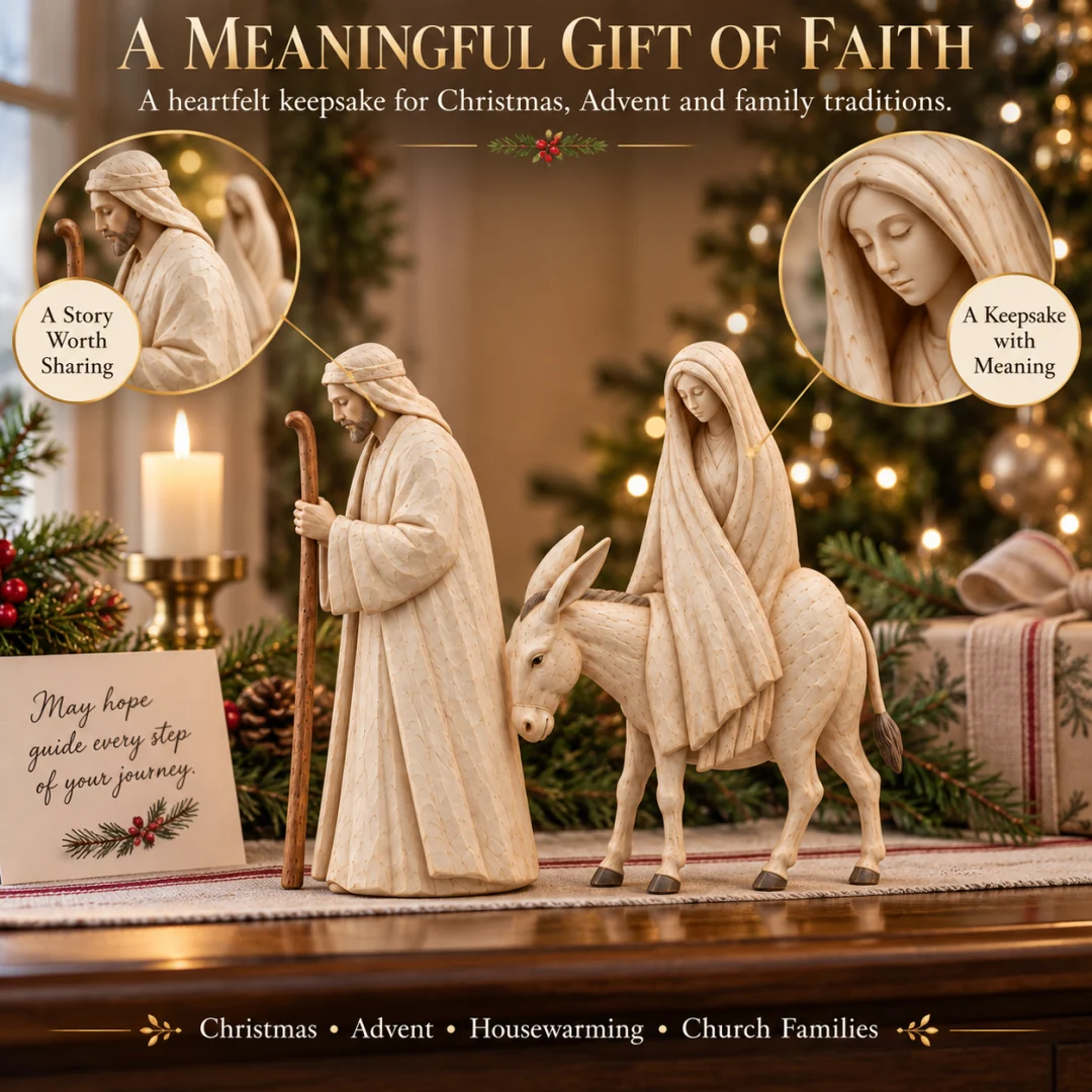 ✨ Journey to Bethlehem – A Meaningful Nativity Keepsake for Christmas
