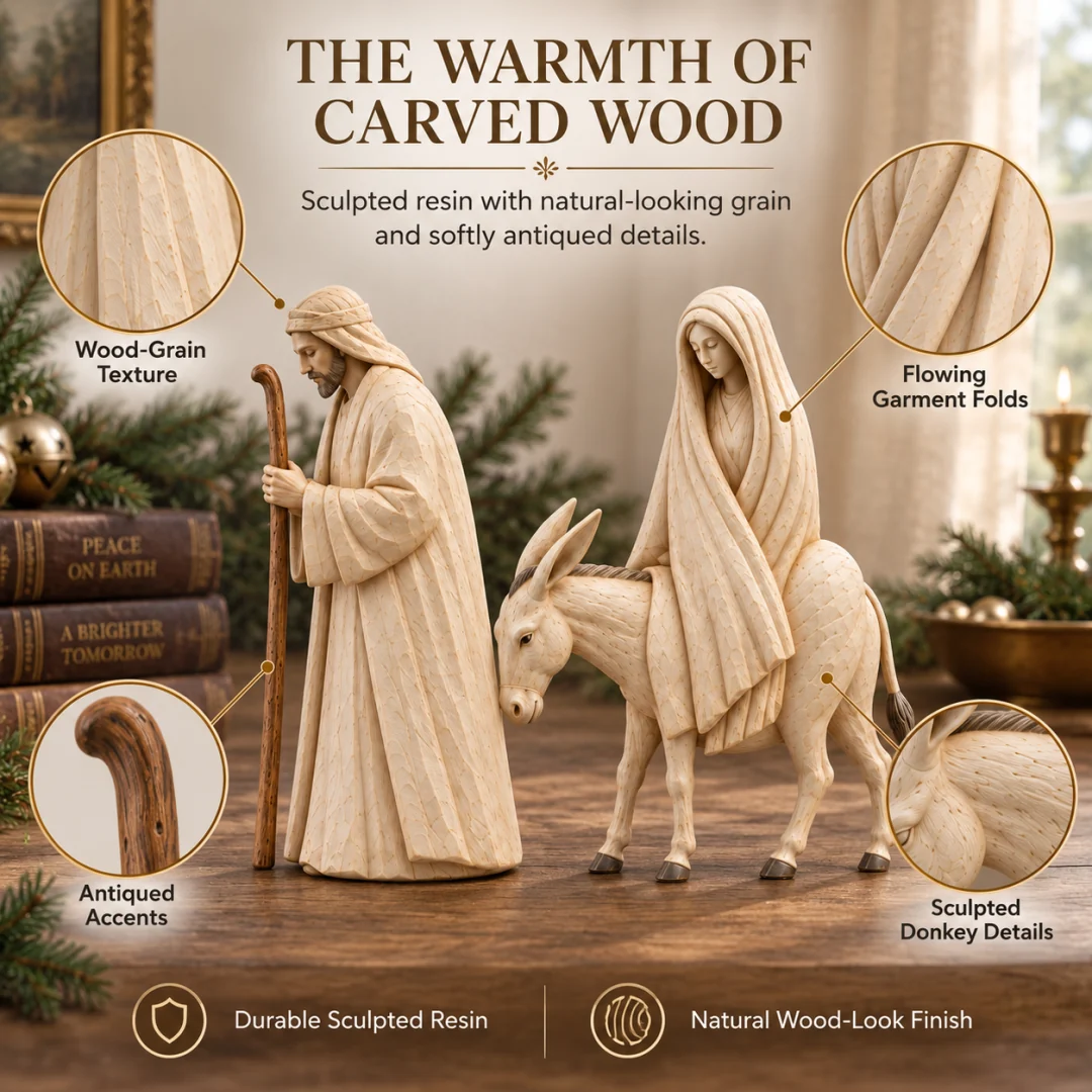 ✨ Journey to Bethlehem – A Meaningful Nativity Keepsake for Christmas
