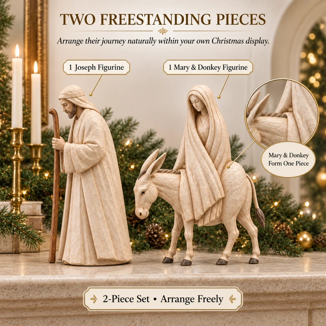 ✨ Journey to Bethlehem – A Meaningful Nativity Keepsake for Christmas