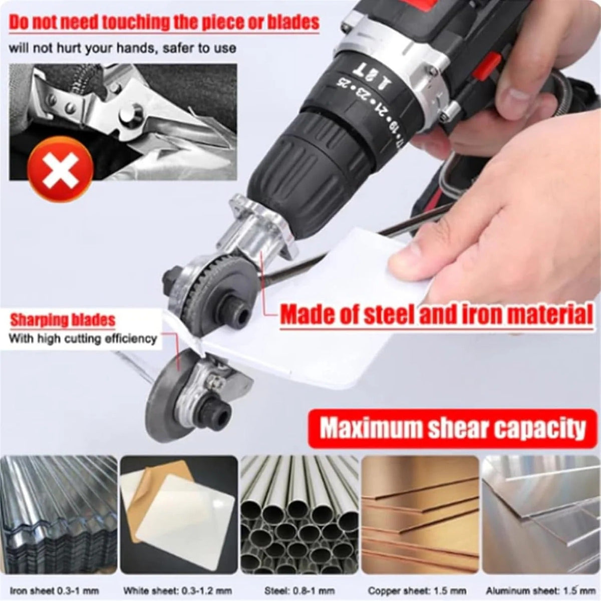 Metal Cutting Drill Attachment ✂️ – 50% OFF Today