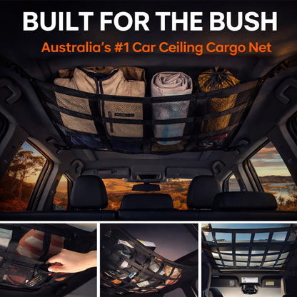 🚗 Overhead Car Cargo Net – Space-Saving Interior Storage Organizer