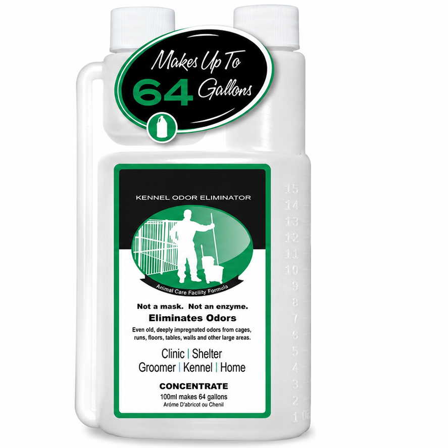 Kennel Odor Eliminator 🍑  Concentrate – Non-Enzymatic, Apricot & Fresh Scents for Tough Pet Odors