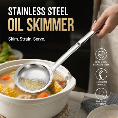 🥗 Ultra-Fine Stainless Steel Kitchen Strainer – Quick-Drain Colander for Rice, Quinoa & Produce