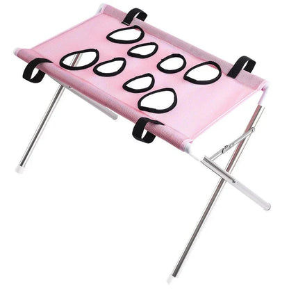 🐾Cozy 2-in-1 Foldable Pet Grooming Lounger & Travel Bed