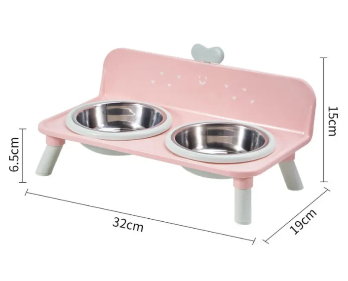 🐾 Raised 2-in-1 Pet Feeding Station with Removable Bowls 🥣