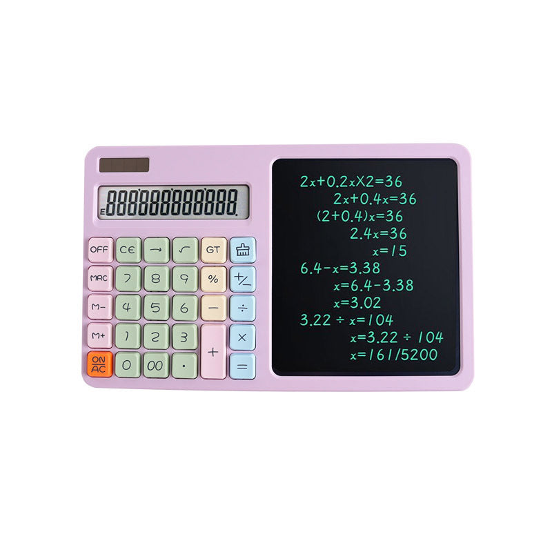 🧮 2-in-1 Calculator & LCD Writing Tablet – Notes Made Easy