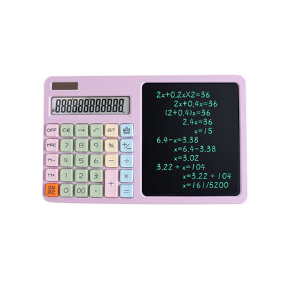 🧮 2-in-1 Calculator & LCD Writing Tablet – Notes Made Easy