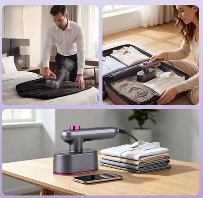 Portable Mini Steam Iron 👕 – Quick Wrinkle Care | Special Sale