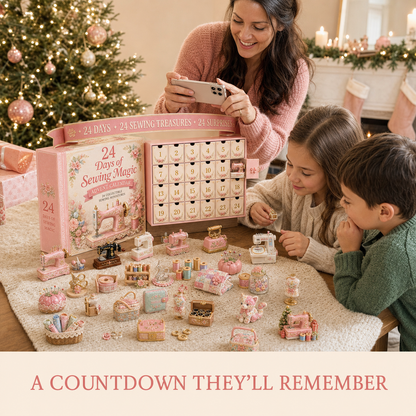 🎉🇺🇸 Limited Edition! 🔥 Only 250 Available! 🌟24 Days of Sewing Magic Advent Calendar – Christmas Countdown Gift for Sewing Lovers