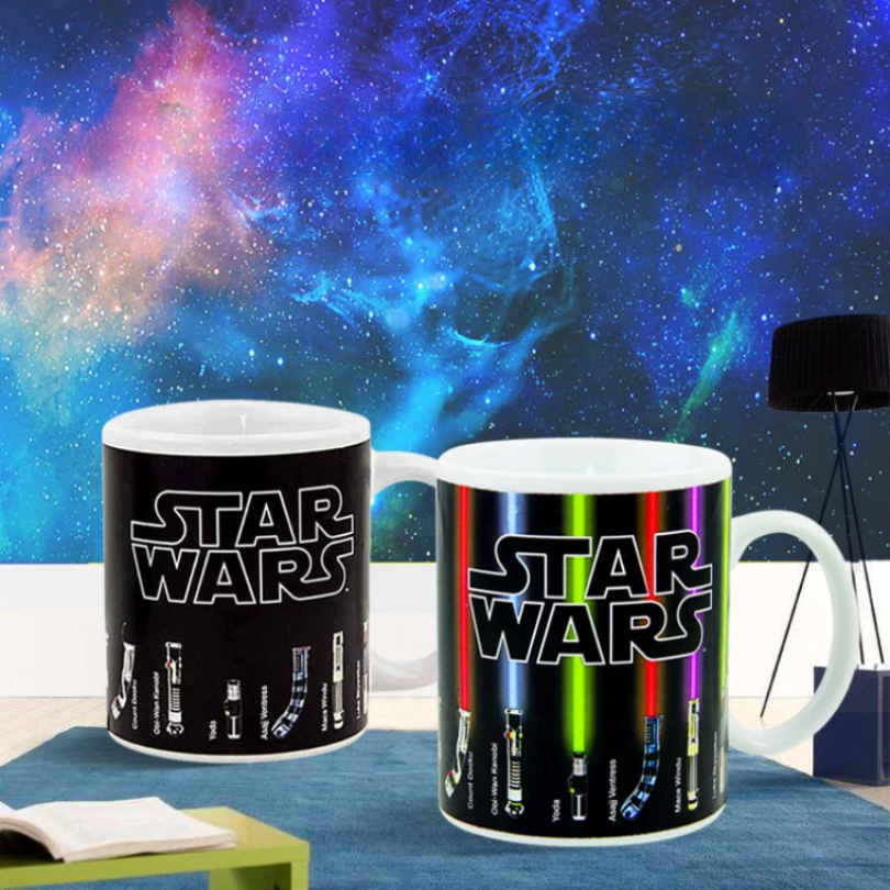 ☕⚡ MagicMug – Heat-Reveal Glowing Sword Transformation Mug