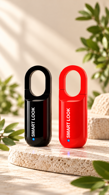 Black and red SMART LOOK padlocks with original visible branding