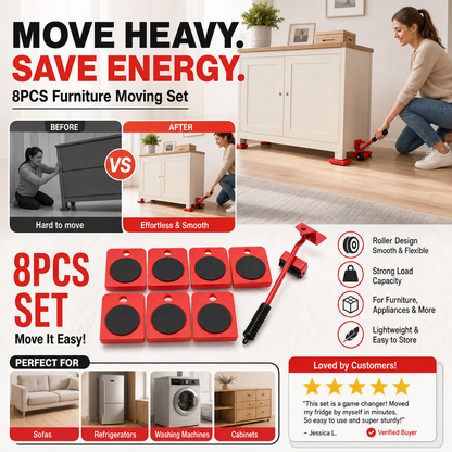🔥48% off! Hot deal🎁Casters! Move your furniture with ease—all by yourself! They won’t damage your furniture or floors, making it easy to maintain your ideal home environment.