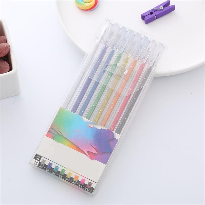 💥 Last Day Sale – Glitter Gel Pen Set 🎨 Smooth Writing with Sparkling Color