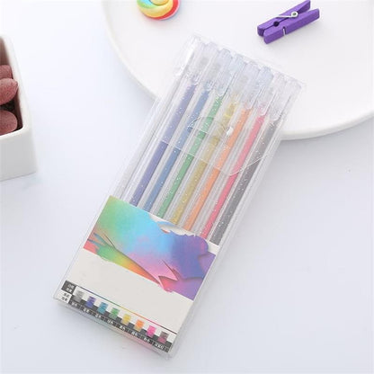 💥 Last Day Sale – Glitter Gel Pen Set 🎨 Smooth Writing with Sparkling Color