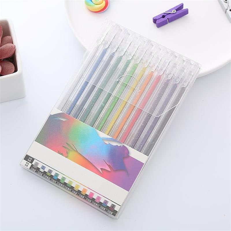 💥 Last Day Sale – Glitter Gel Pen Set 🎨 Smooth Writing with Sparkling Color