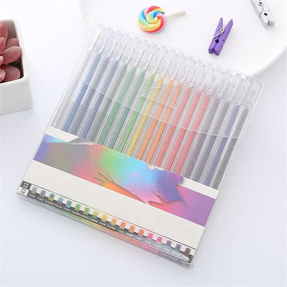 💥 Last Day Sale – Glitter Gel Pen Set 🎨 Smooth Writing with Sparkling Color