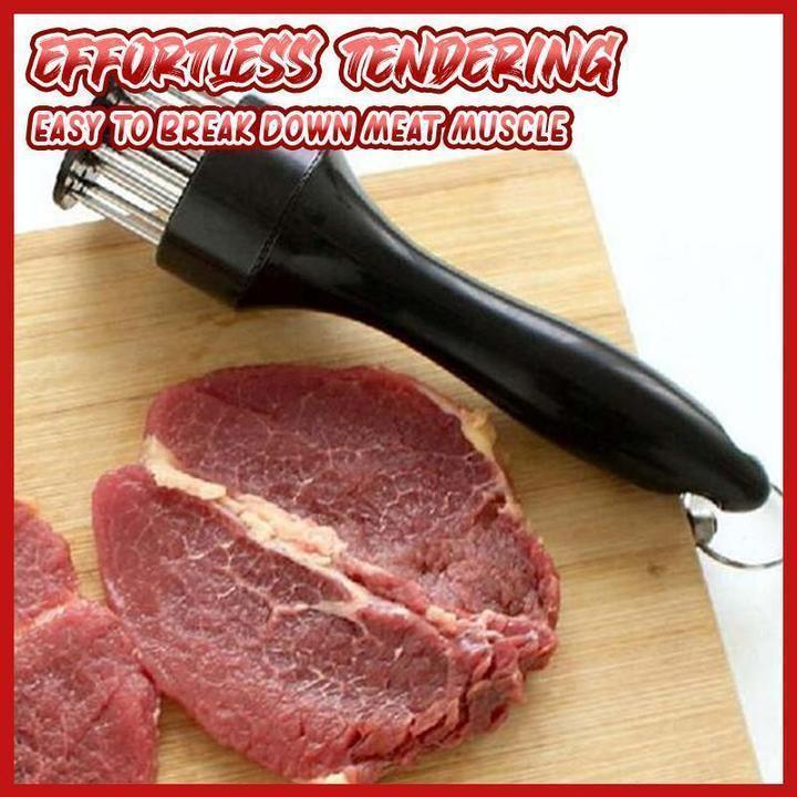 ⏰ Limited-Time Deal | 21-Blade Stainless Steel Meat Tenderizer for Faster Marinating & Easy Cleanup 🥩