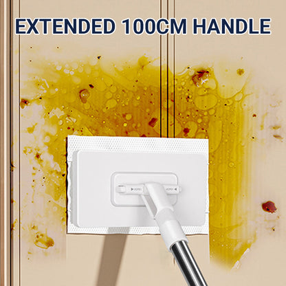 🧹Disposable Dust Mop with 4 Reusable Cloths✨Lightweight Floor Dusting Mop For Hardwood Tile Floors