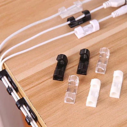 Adhesive Cable Organizer Clips 🔌 – Keep Cords Neat & Tangle-Free