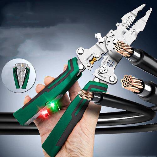 Foldable Wire Stripper & Voltage Tester ⚡ – Handy Electrical Tool