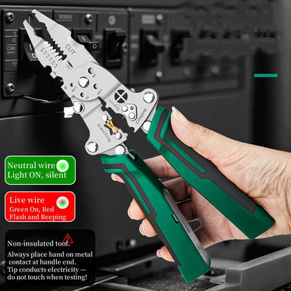 Foldable Wire Stripper & Voltage Tester ⚡ – Handy Electrical Tool