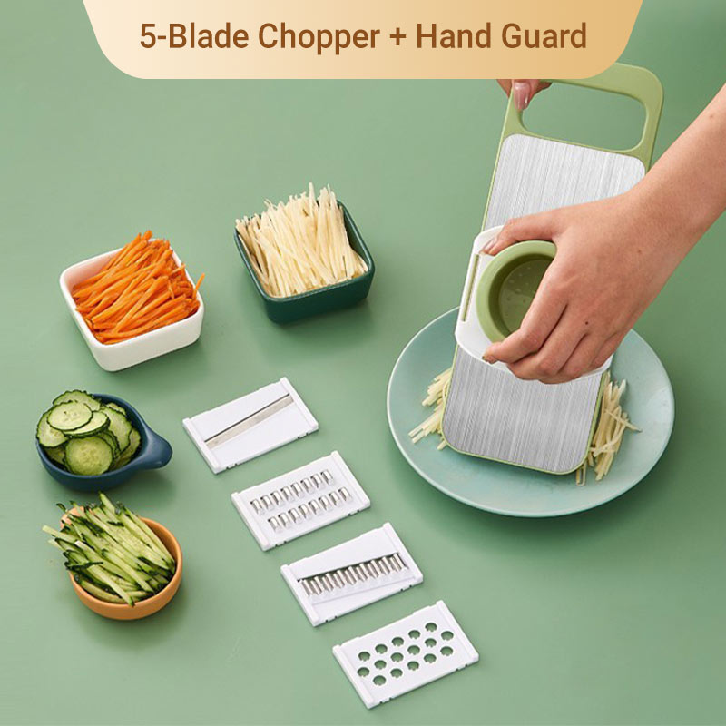 📢 30% OFF NOW! 🔪 Multifunctional Kitchen Chopper with Hand Guard – 5 Blades, Non-Slip Base & Quick Vegetables Chopping 🥕⚠️📦