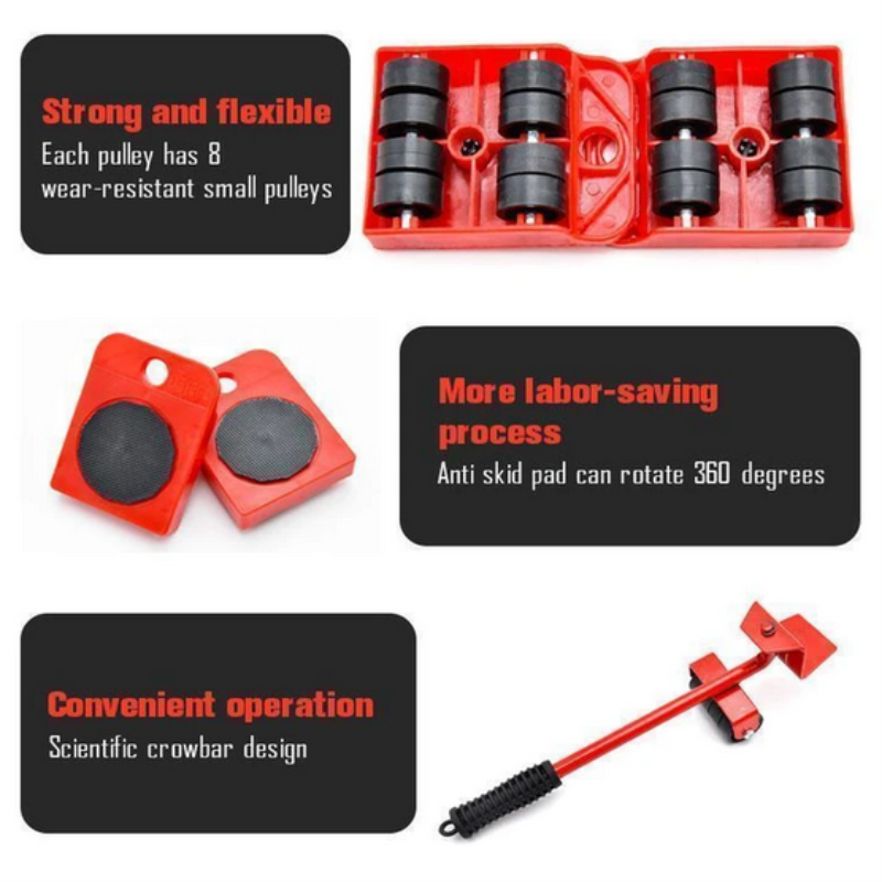 🔥 Last Day 50% OFF – 4-Piece Furniture Moving Tool Set