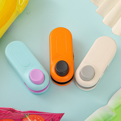 ✨ Rechargeable Cordless Mini Bag Sealer with Magnetic Back – Compact Food Freshness Saver for Home, Travel & Gifting 🎁