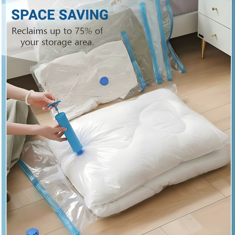 🧺 Space-Saving Vacuum Storage Bags – Compact Bedding & Clothing Storage | Half-Price Sale