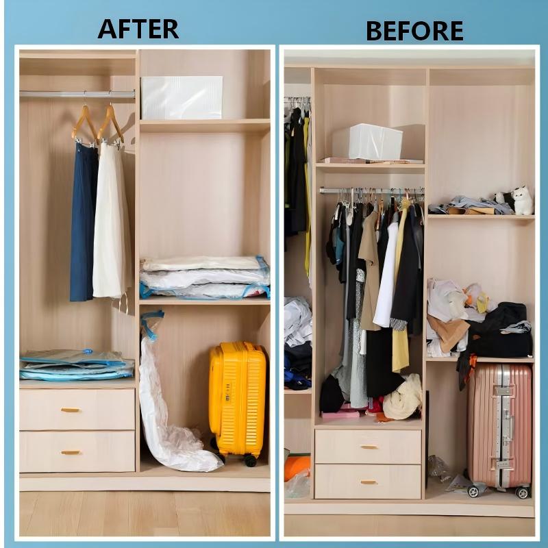 🧺 Space-Saving Vacuum Storage Bags – Compact Bedding & Clothing Storage | Half-Price Sale