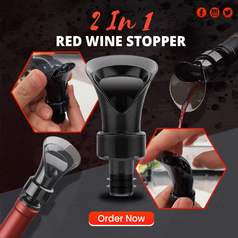 🍷 2026 Deal: 2-in-1 Pour & Preserve Vacuum Wine Stopper | 23,500+ Sold 🎉