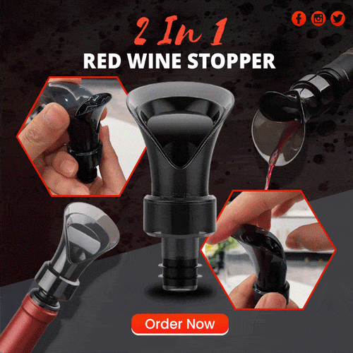 🍷 2026 Deal: 2-in-1 Pour & Preserve Vacuum Wine Stopper | 23,500+ Sold 🎉