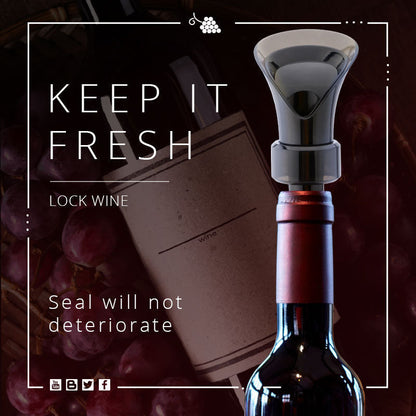 🍷 2026 Deal: 2-in-1 Pour & Preserve Vacuum Wine Stopper | 23,500+ Sold 🎉