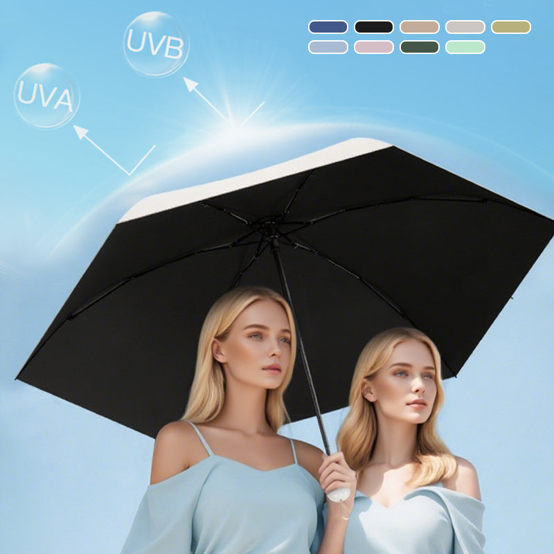 ☔ Pocket Capsule Umbrella – Compact 2-in-1 Rain & Sun Protection
