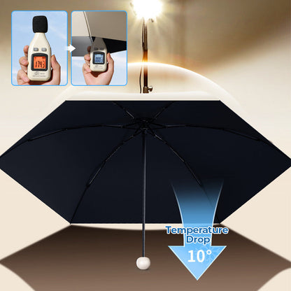☔ Pocket Capsule Umbrella – Compact 2-in-1 Rain & Sun Protection