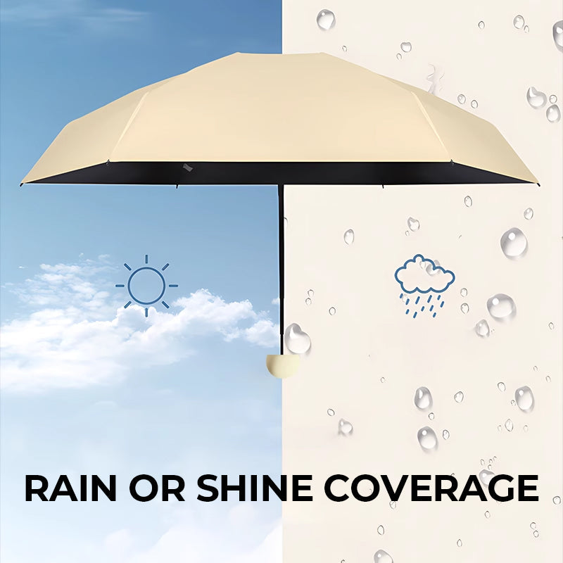 ☔ Pocket Capsule Umbrella – Compact 2-in-1 Rain & Sun Protection