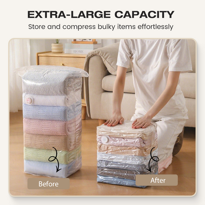 📦 Pump-Free Vacuum Storage Bags – Space-Saving Storage for Home