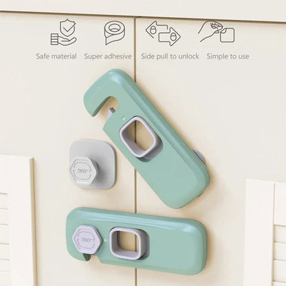 Childproof Fridge Door Locks 🔒 – Multipurpose Home Safety Latches