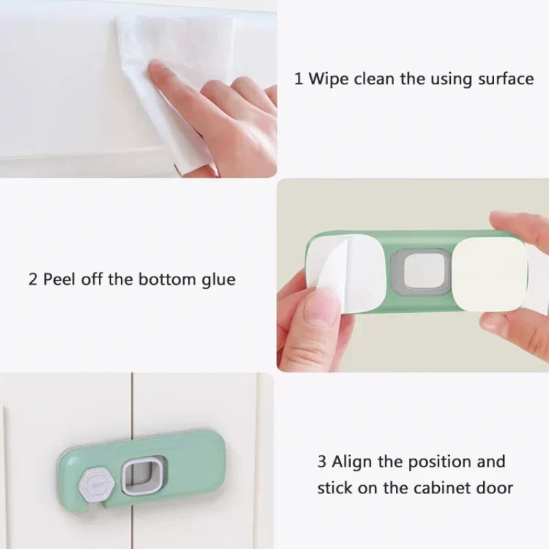 Childproof Fridge Door Locks 🔒 – Multipurpose Home Safety Latches