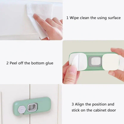 Childproof Fridge Door Locks 🔒 – Multipurpose Home Safety Latches