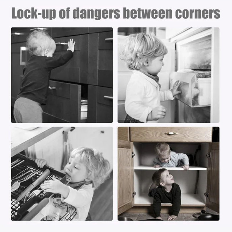 Childproof Fridge Door Locks 🔒 – Multipurpose Home Safety Latches