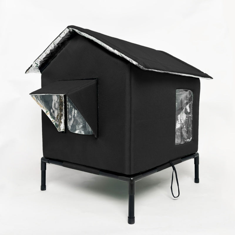 Elevated Outdoor Cat Shelter 🐈 – Waterproof Foldable Insulated House