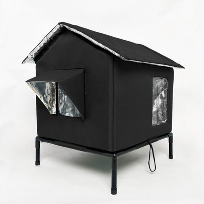 Elevated Outdoor Cat Shelter 🐈 – Waterproof Foldable Insulated House