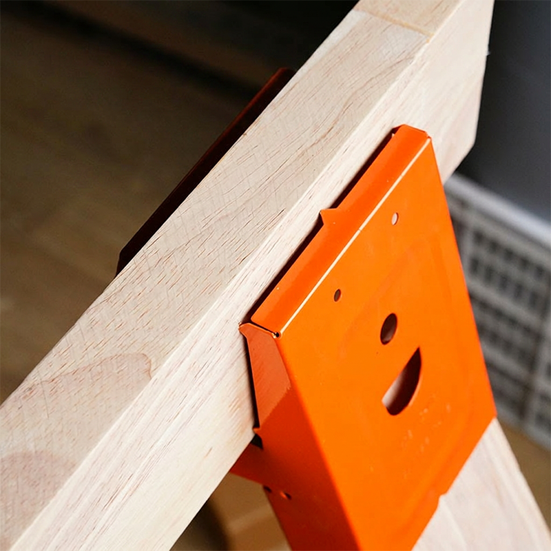 🛠️ 50% Off Heavy-Duty Steel Sawhorse Brackets with Secure Down-Clamp Anti-Slip Grip ✨