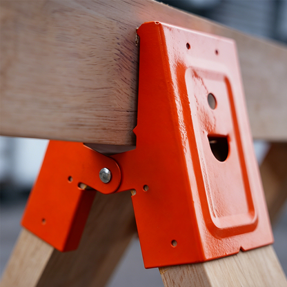 🛠️ 50% Off Heavy-Duty Steel Sawhorse Brackets with Secure Down-Clamp Anti-Slip Grip ✨