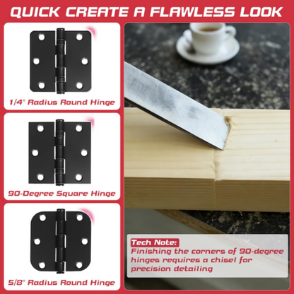 Adjustable Door Hinge Routing Jig 🔧 – 6061 Aluminum Precision Guide, 2.5"–5"