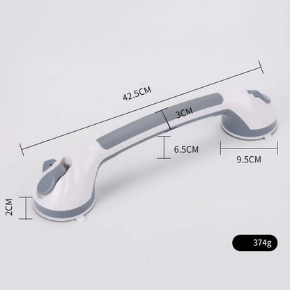 🚿 Removable Bathroom Support Handle ✨ No-Drill Suction Mount for Tile & Glass, Reusable Stability Aid for Safer Showers and Tubs 🔒