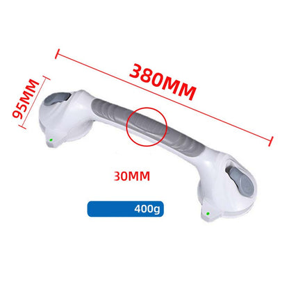 🚿 Removable Bathroom Support Handle ✨ No-Drill Suction Mount for Tile & Glass, Reusable Stability Aid for Safer Showers and Tubs 🔒