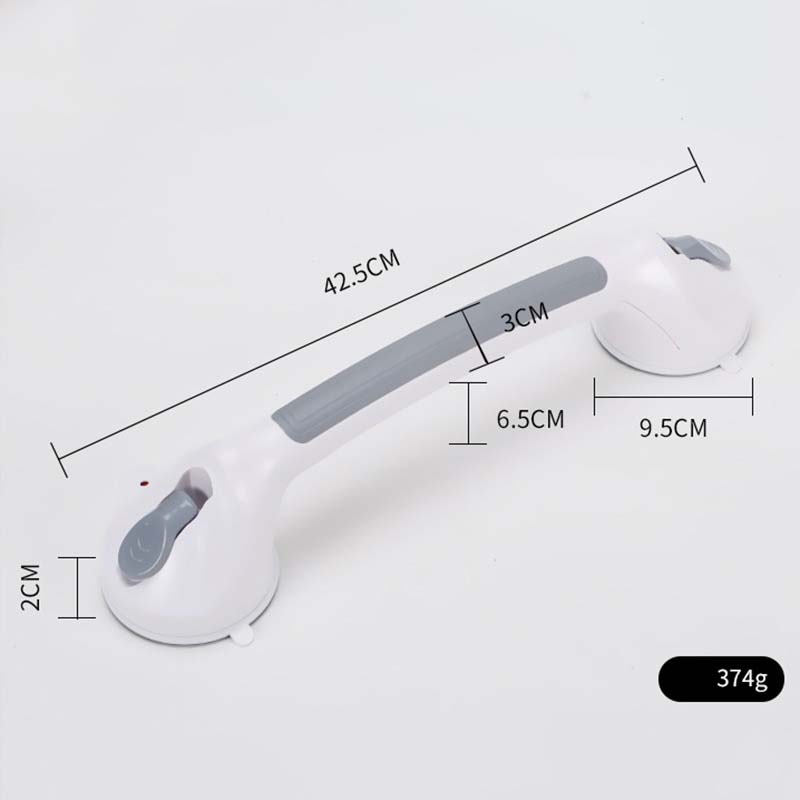 🚿 Removable Bathroom Support Handle ✨ No-Drill Suction Mount for Tile & Glass, Reusable Stability Aid for Safer Showers and Tubs 🔒