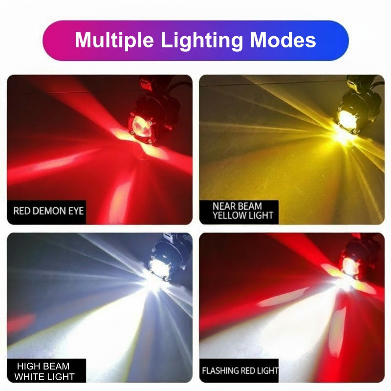 🏍️ 2026 Rider Favorite—40,000+ Sold | Universal Dual-Beam LED Motorcycle Spotlights, All-Weather Waterproof 💡